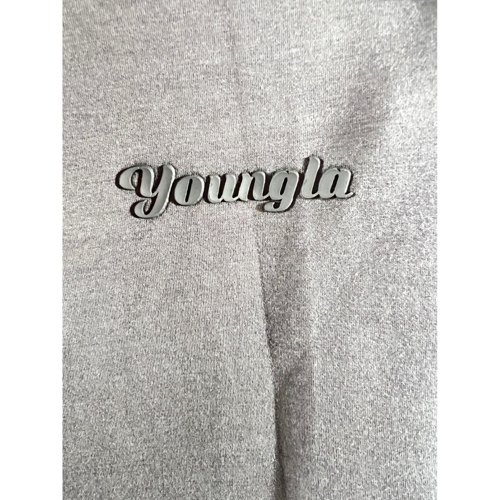 638 | YoungLA Gray Jogger Sweatpants Men's Medium Baggy Cinch Cuff Streetwear - Picture 6 of 10